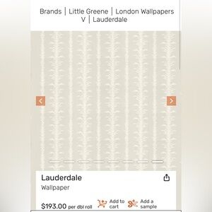 Wallpaper by Little Greene (lauderdale)